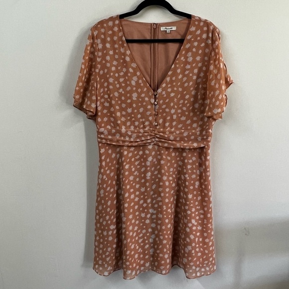 Madewell Ruched Waist Mini Dress in Star Shower Print - Picture 6 of 16
